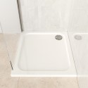 UNBD90100 900x900mm Square 45mm White Stone Resin Shower Tray – Pearl
