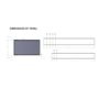95mm High Riser Panel Kit for Pearl Shower Trays