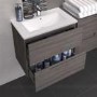 Hudson Reed Grey Wall Hung Bathroom Cabinet & Basin - W805 x H518mm