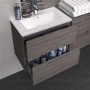 Hudson Reed Grey Wall Hung Bathroom Cabinet & Basin - W805 x H518mm