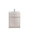 Cashmere Free Standing Bathroom Cabinet &amp; Basin - W605 x H828mm