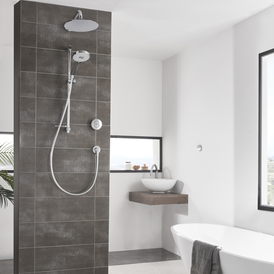 Aqualisa Unity Q Smart Digital Shower Concealed with Adjustable and Wall Fixed Head HP/Combi