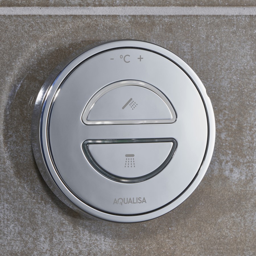 Aqualisa Unity Q Smart Digital Shower Concealed with Adjustable and Wall Fixed Head HP/Combi