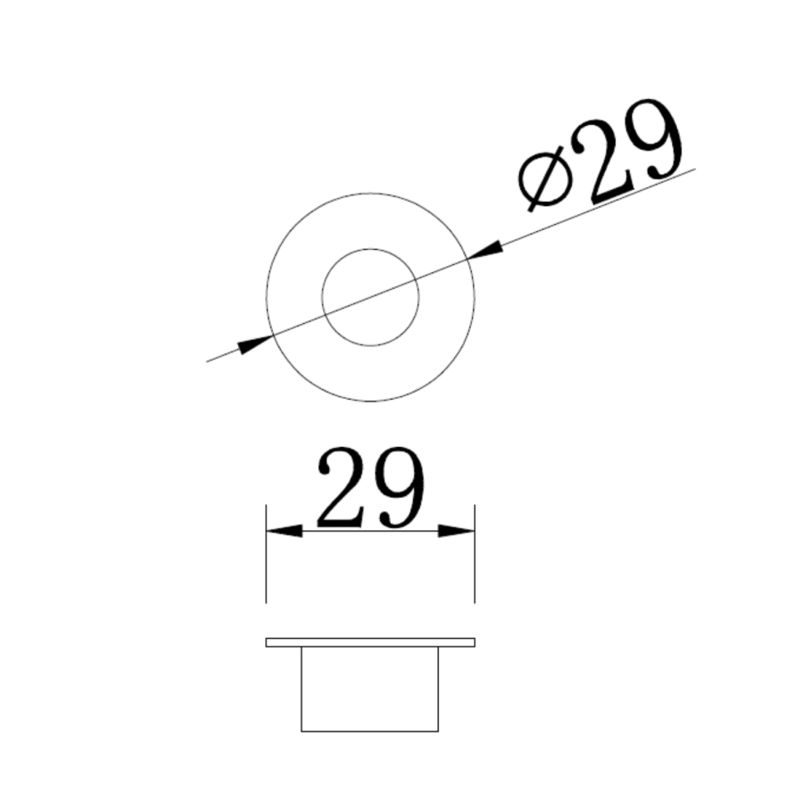 Brushed Brass Round Basin Overflow Cover - Valetta