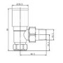Bronze Round Angled Radiator Valves - Nazco