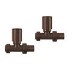 Bronze Round Straight Radiator Valves - Nazco