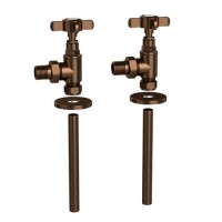 Bronze Traditional Angled Radiator Valves - Regent Bronze Traditional Angled Radiator Valves - Regent