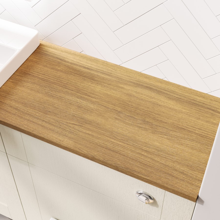 Wood effect Worktop for Fitted Furniture 1550 x 350 x 22mm- Vancouver