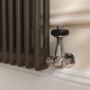 Reggio Russet Vertical Double Column Traditional Radiator 1800x470mm 4399 BTU - Cast Iron Style