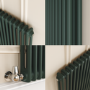 Reggio Evergreen Vertical Double Column Traditional Radiator 1800x560mm 5279 BTU - Cast Iron Style