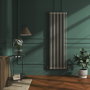 Reggio Linen Vertical Double Column Traditional Radiator 1800x560mm 5279 BTU - Cast Iron Style