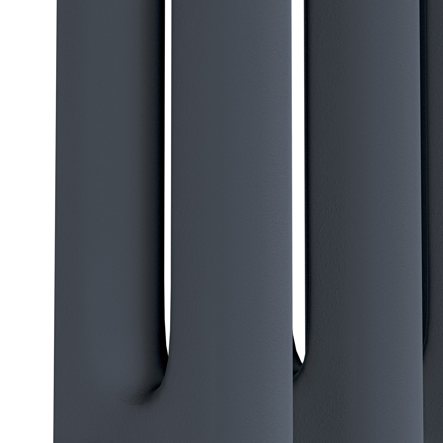Aidal- Traditional Vertical 1800x380mm Columns Black Cast Iron