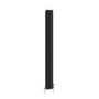 Reggio Midnight Black Vertical Triple Column Traditional Radiator 1800x200mm 2218 BTU - Cast Iron Style