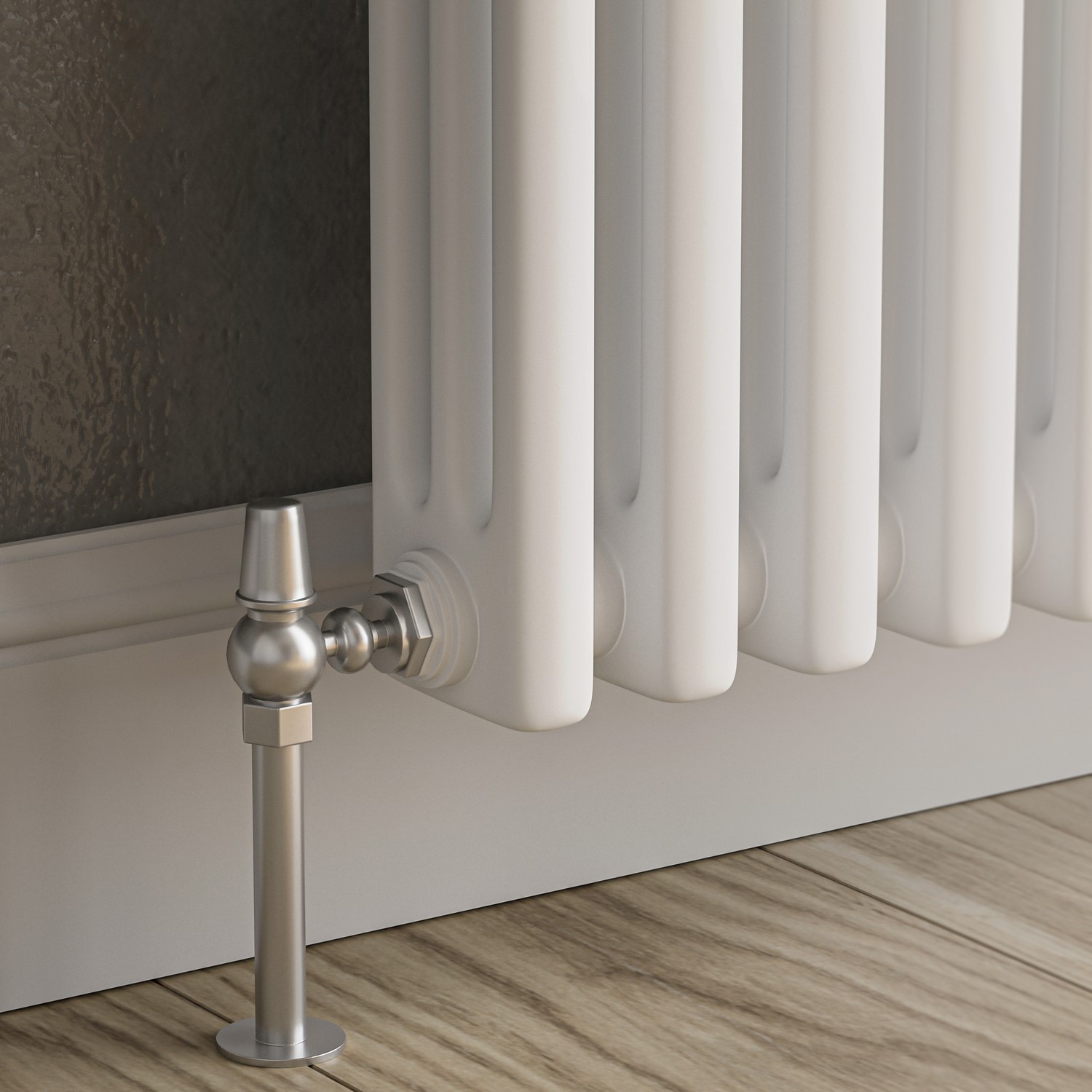 Reggio White Vertical Triple Column Traditional Radiator 1500x290mm ...