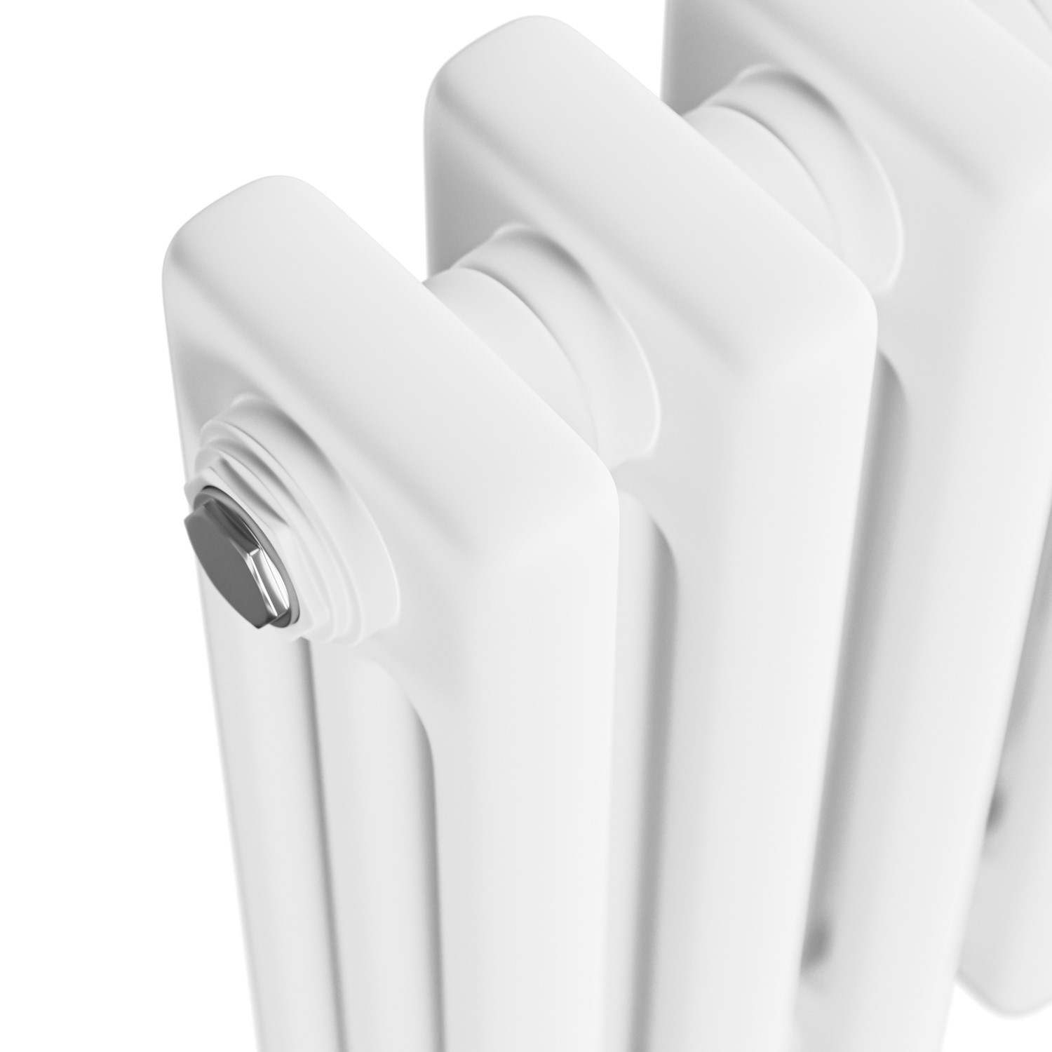Reggio White Vertical Triple Column Traditional Radiator 1800x290mm ...