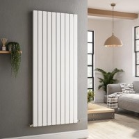 Riace White Vertical Flat Designer Radiator 1600x680mm Double Panel 6145 BTU Riace White Vertical Flat Designer Radiator 1600x680mm Double Panel 6145 BTU