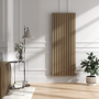 Riace Beige grey Vertical Flat Designer Radiator 1800x680mm Double Panel 6947 BTU