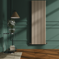 Sorrento Cleopatra Vertical Oval Designer Radiator 1800x590mm Double Panel 6229 BTU
