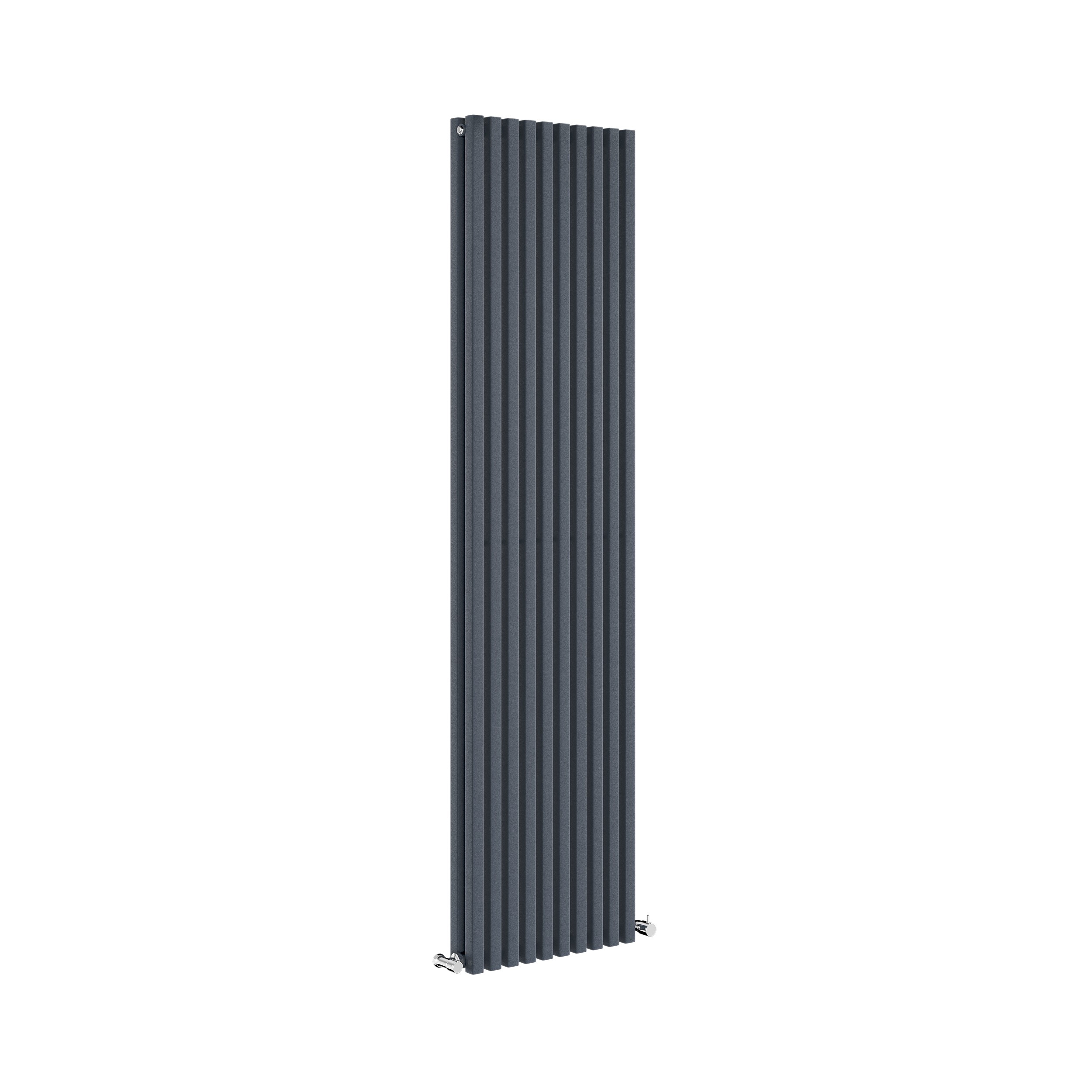 Ravello Anthracite Vertical Square Designer Radiator 1800x450mm Double ...