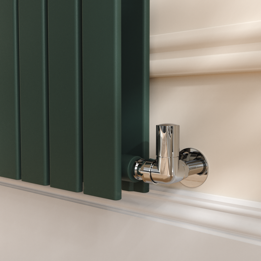 Riace Evergreen Vertical Flat Designer Radiator 1800x680mm Double Panel 6947 BTU