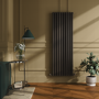 Sorrento Russet Vertical Oval Designer Radiator 1800x590mm Double Panel 6229 BTU