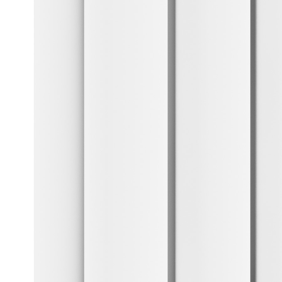 Sorrento White Vertical Oval Designer Radiator 1800x590mm Double Panel 6229 BTU