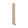 Beige grey Vertical Smart Electric Radiator with Wi-Fi Thermostat - 1.2KW - H1600xW236 - Bathroom Safe