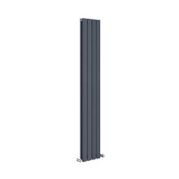 Riace Anthracite Vertical Flat Designer Radiator 1600x272mm Double Panel 2458 BTU Riace Anthracite Vertical Flat Designer Radiator 1600x272mm Double Panel 2458 BTU