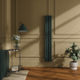 Sorrento Evergreen Vertical Oval Designer Radiator 1600x236mm Double Panel 2234 BTU
