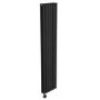 Midnight Black Electric Vertical Designer Radiator 1.2kW with Wifi Thermostat - Double Panel H1600xW354mm - IPX4 Bathroom Safe