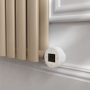Cleopatra Vertical Smart Electric Radiator with Wi-Fi Thermostat - 1.2KW - H1600xW354 - Bathroom Safe