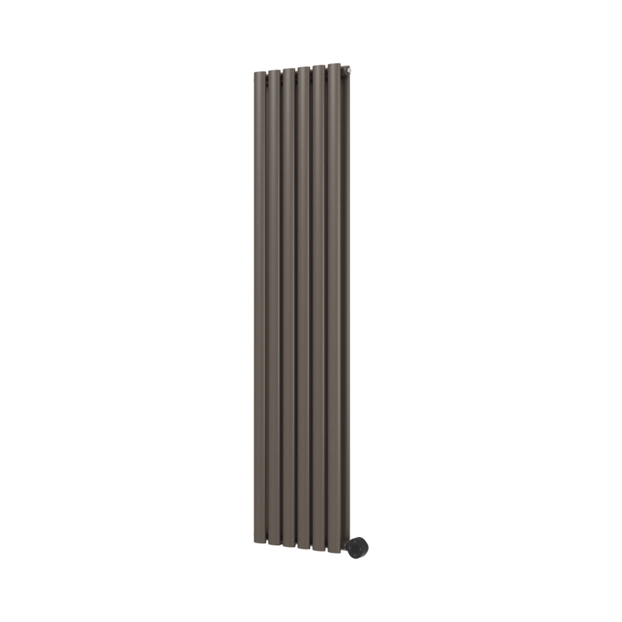Russet Vertical Smart Electric Radiator with Wi-Fi Thermostat - 1.2KW - H1600xW354 - Bathroom Safe