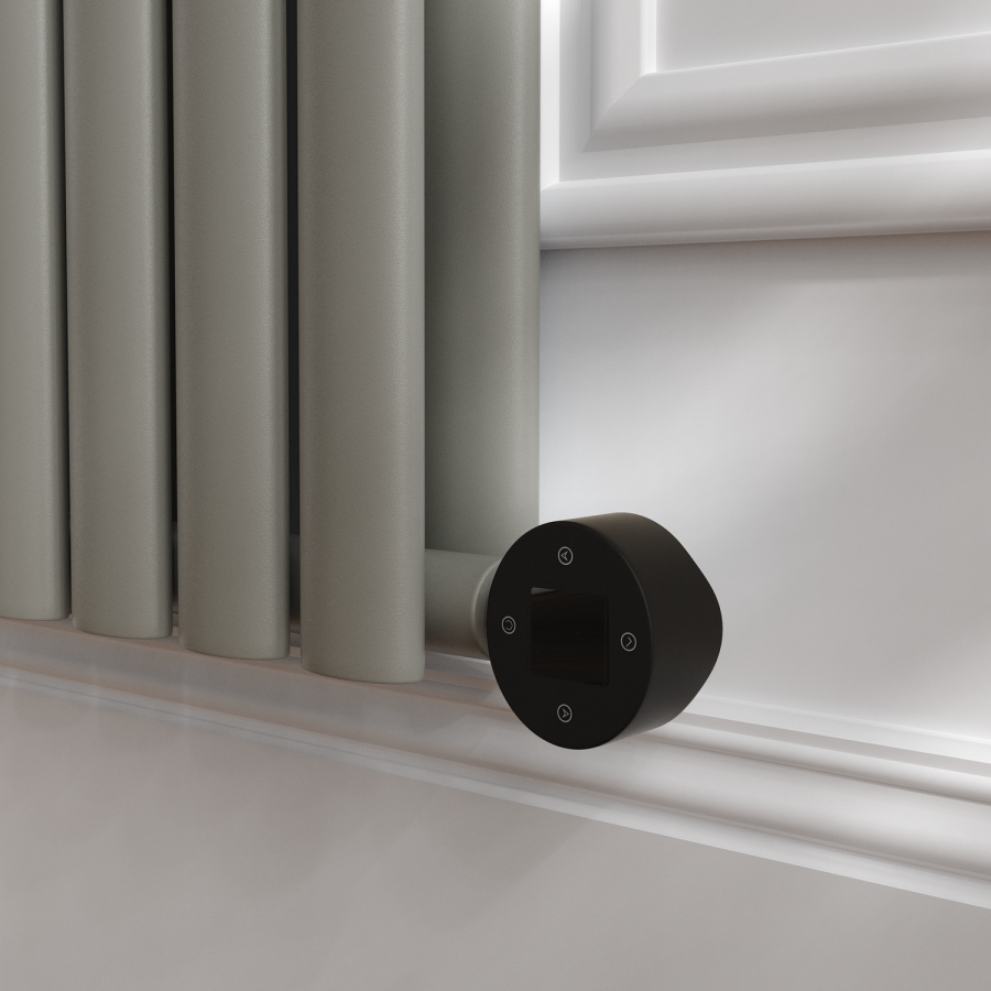 Stone Speck Radiator Smoked Stone Vertical Smart Electric Radiator with Wi-Fi Thermostat ...