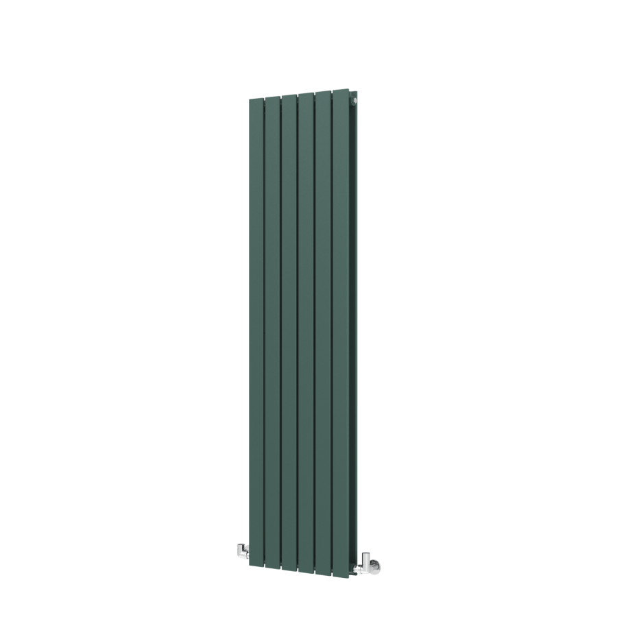 Riace Evergreen Vertical Flat Designer Radiator 1600x408mm Double Panel 3687 BTU