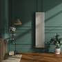 Riace Linen Vertical Flat Designer Radiator 1600x408mm Double Panel 3687 BTU