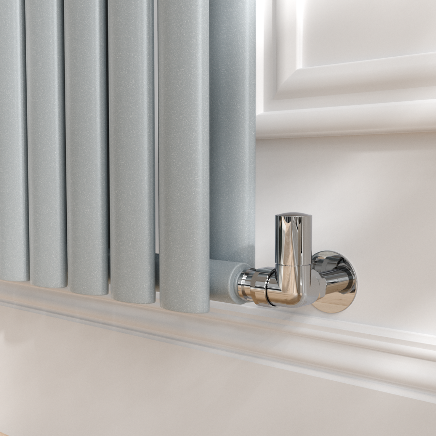 Sorrento Salt & Pepper Vertical Oval Designer Radiator 1600x354mm ...
