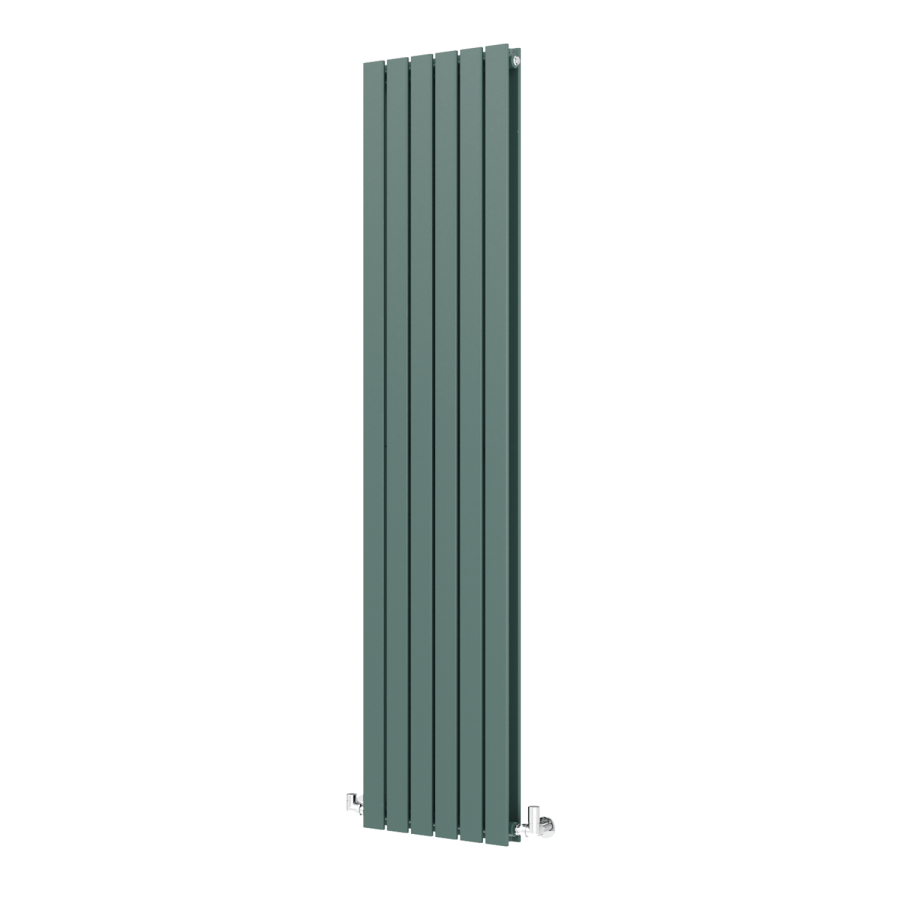 Riace Evergreen Vertical Flat Designer Radiator 1800x408mm Double Panel 4168 BTU