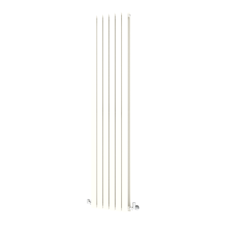 Riace Linen Vertical Flat Designer Radiator 1800x408mm Double Panel 4168 BTU