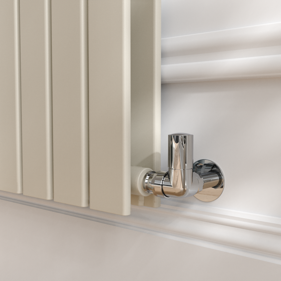 Riace Linen Vertical Flat Designer Radiator 1800x408mm Double Panel 4168 BTU