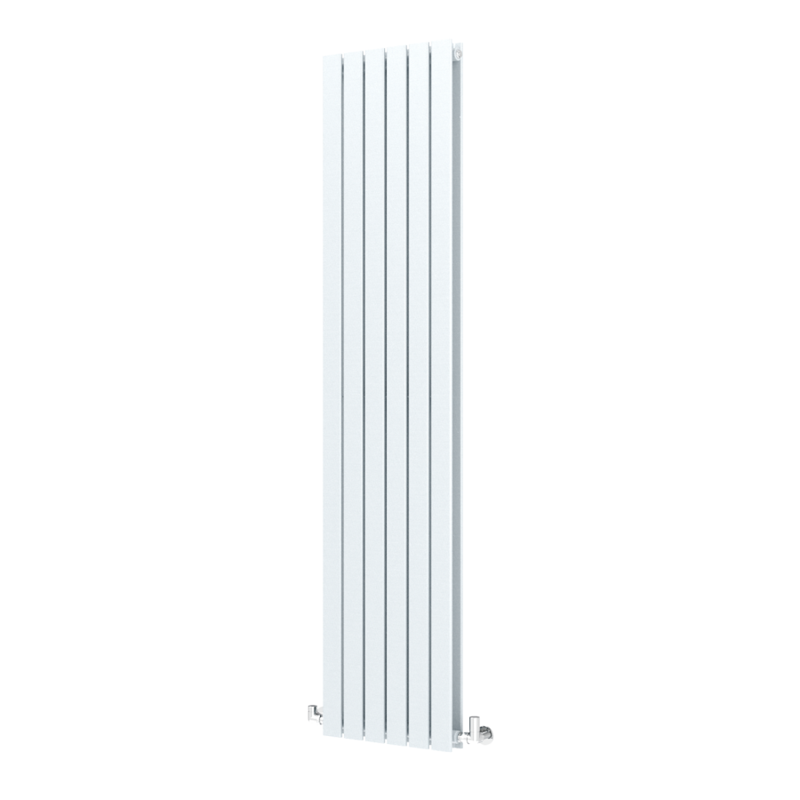 Riace Salt & Pepper Vertical Flat Designer Radiator 1800x408mm Double Panel 4168 BTU