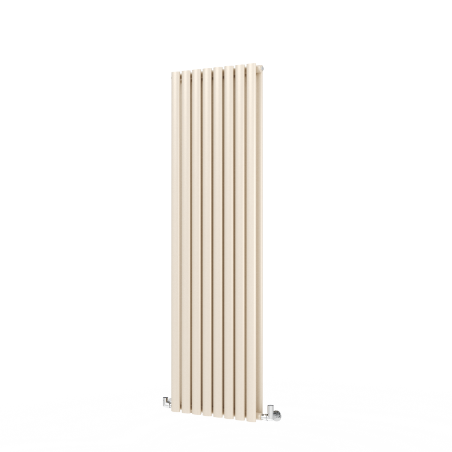 Sorrento Cleopatra Vertical Oval Designer Radiator 1600x472mm Double Panel 4468 BTU