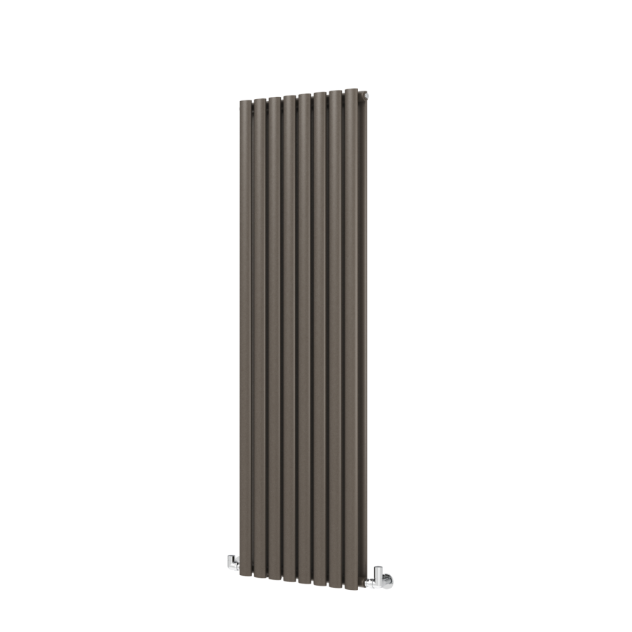 Sorrento Russet Vertical Oval Designer Radiator 1600x472mm Double Panel 4468 BTU