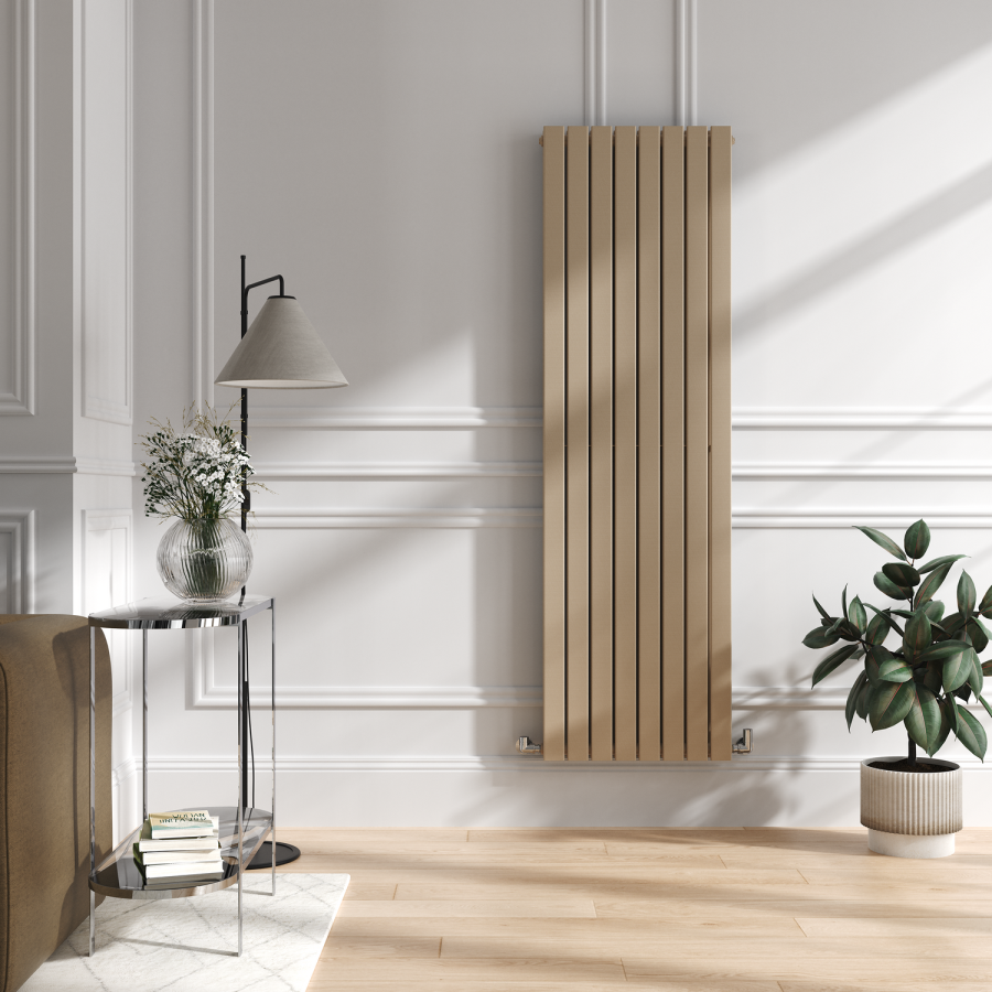 Riace Cleopatra Vertical Flat Designer Radiator 1800x544mm Double Panel 5557 BTU