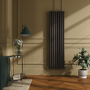 Sorrento Russet Vertical Oval Designer Radiator 1800x472mm Double Panel 4983 BTU