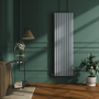 Riace Salt & Pepper Vertical Flat Designer Radiator 1800x544mm Double Panel 5557 BTU