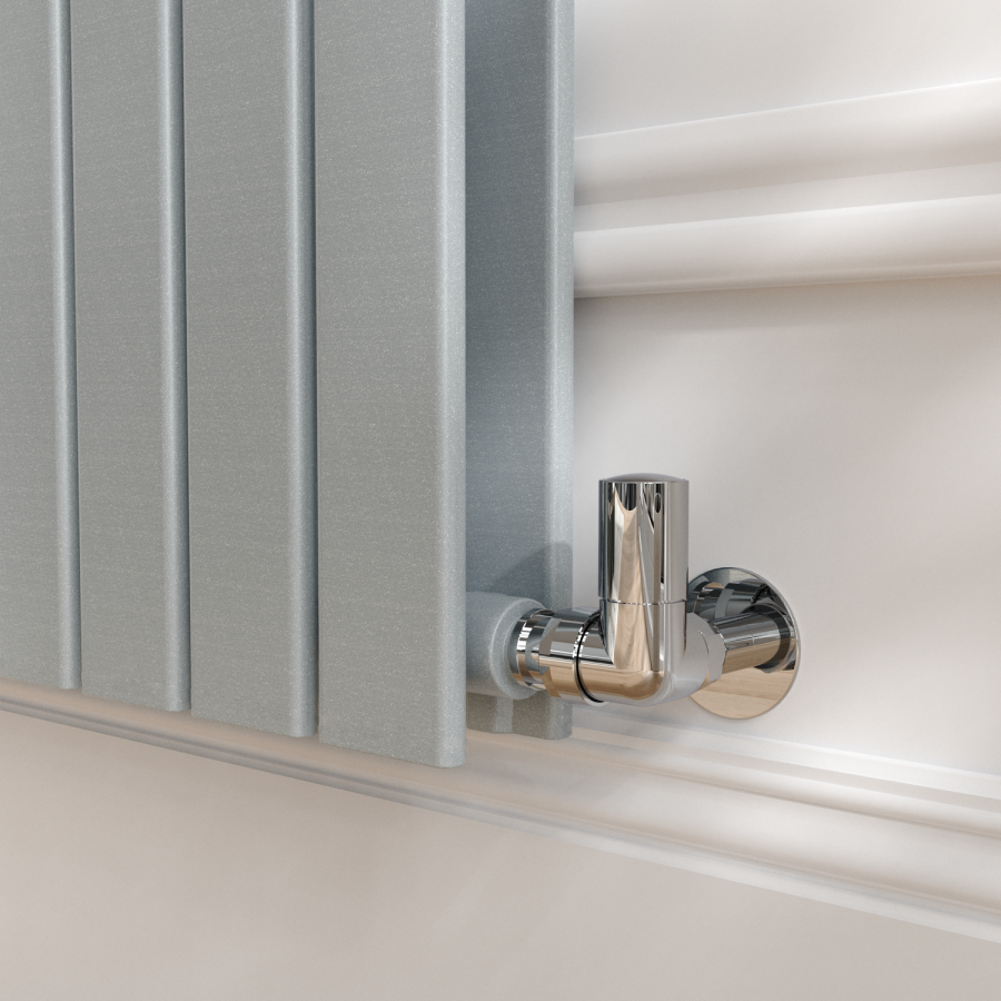 Riace Salt & Pepper Vertical Flat Designer Radiator 1800x544mm Double Panel 5557 BTU