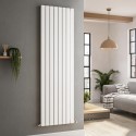 VD8-1800-WCF Riace White Vertical Flat Designer Radiator 1800x544mm Double Panel 5557 BTU