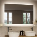 A1/VELA1200 ONLY OPENED - Rectangular LED Bathroom Mirror with Bluetooth & Demister 1200 x 800mm - Vela