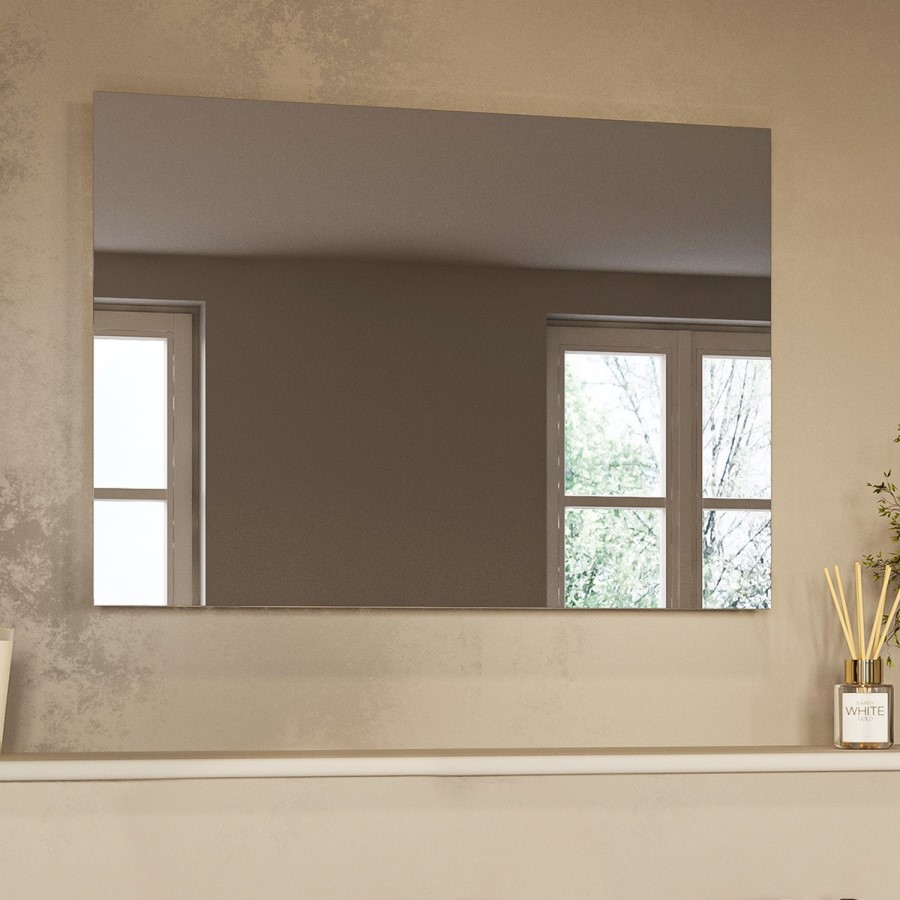 ONLY OPENED - Rectangular LED Bathroom Mirror with Bluetooth & Demister 700 x 500mm - Vela
