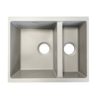1.5 Bowl Undermount White Granite Composite Kitchen Sink Reversible - Essence